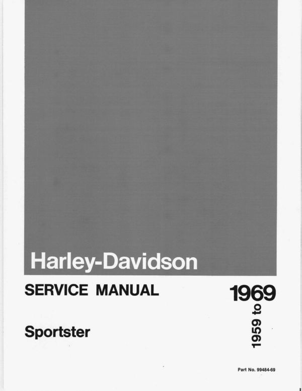 Product picture 1959 to 1969 Harley Sportster service manual ( Out of print)